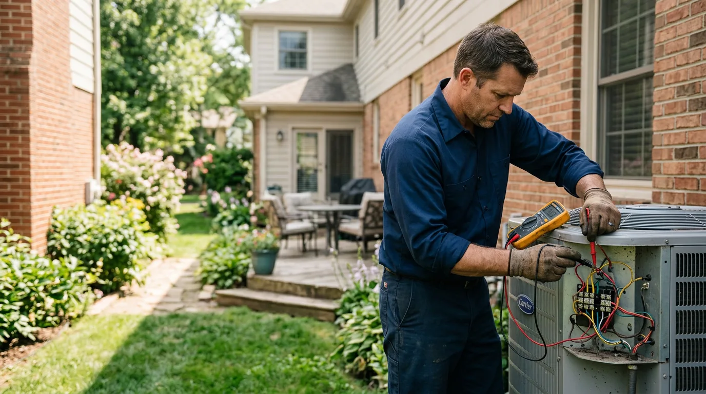 HVAC technician working near Portland, OR